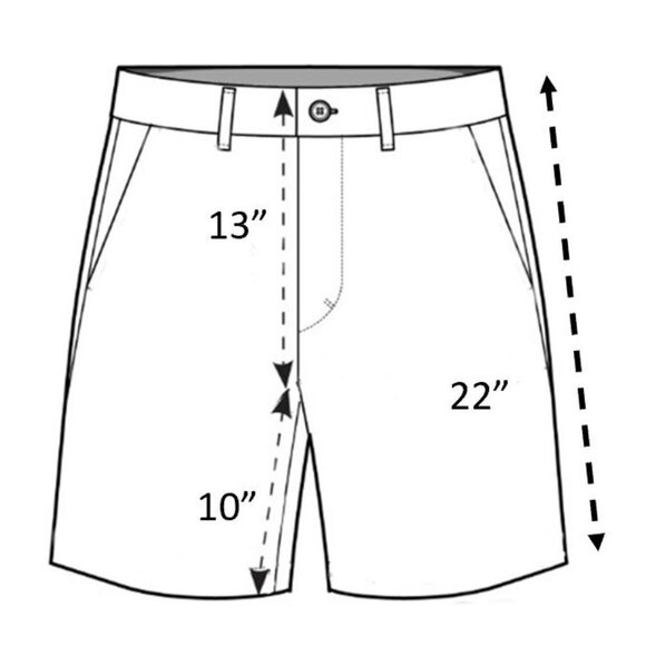 Faded Glory Flat Front Tan Chino Shorts - Mens 36 - Picture 6 of 6